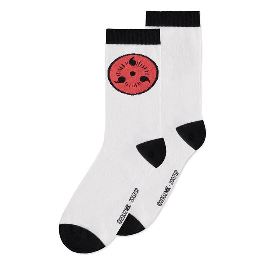 Naruto Shippuden Socken 3er-Pack Sasuke Symbol 39-42 - Smalltinytoystore