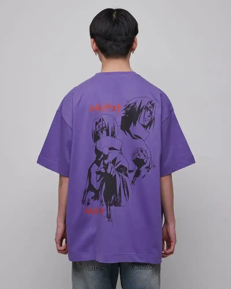 Naruto Shippuden T-Shirt Graphic Purple Größe XL - Smalltinytoystore