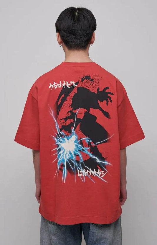 Naruto Shippuden T-Shirt Graphic Red Größe M - Smalltinytoystore