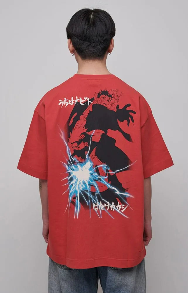 Naruto Shippuden T-Shirt Graphic Red Größe XL - Smalltinytoystore