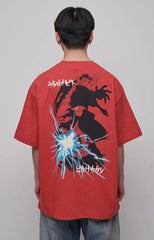 Naruto Shippuden T-Shirt Graphic Red Größe XL - Smalltinytoystore