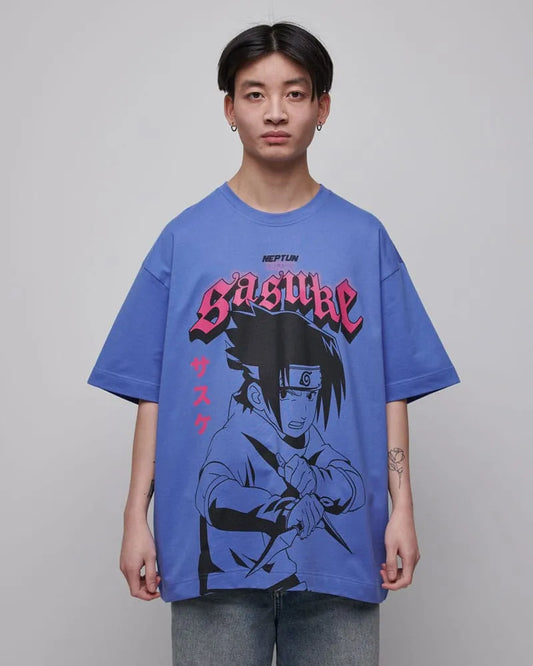 Naruto Shippuden T-Shirt Graphic Sasuke Größe L - Smalltinytoystore