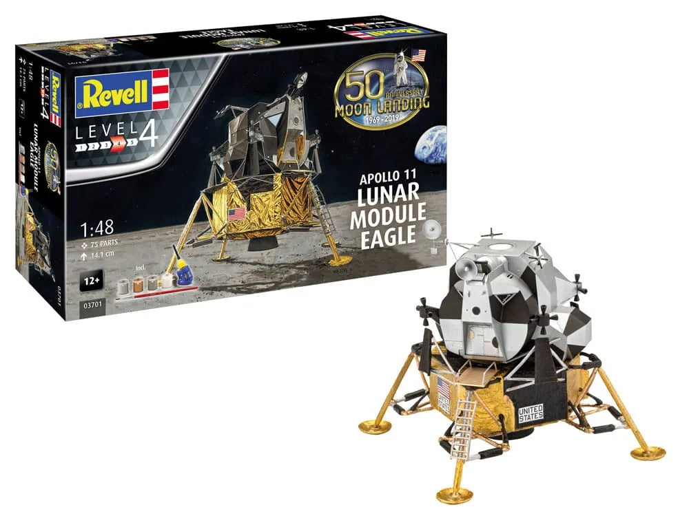 NASA Modellbausatz Geschenkset 1/48 Apollo 11 Lunar Module Eagle 14 cm - Smalltinytoystore