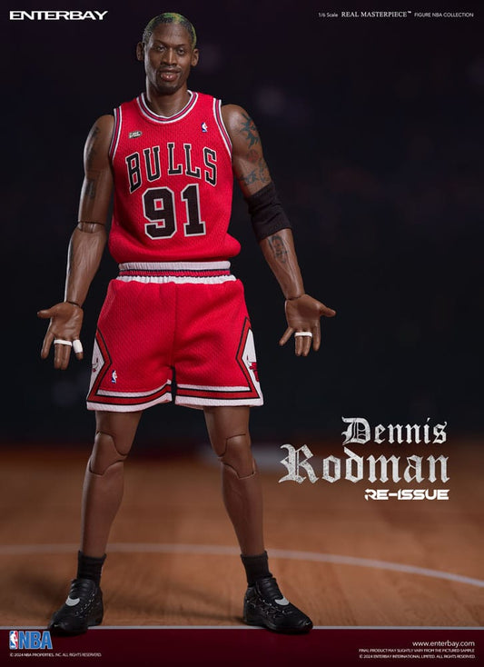 NBA Collection Real Masterpiece Actionfigur 1/6 Dennis Rodman Limited Retro Editon 33 cm - Smalltinytoystore