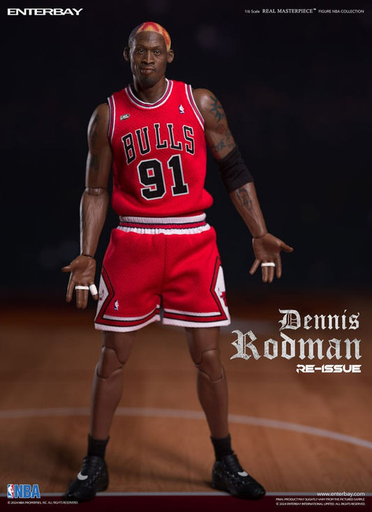 NBA Collection Real Masterpiece Actionfigur 1/6 Dennis Rodman Limited Retro Editon 33 cm - Smalltinytoystore