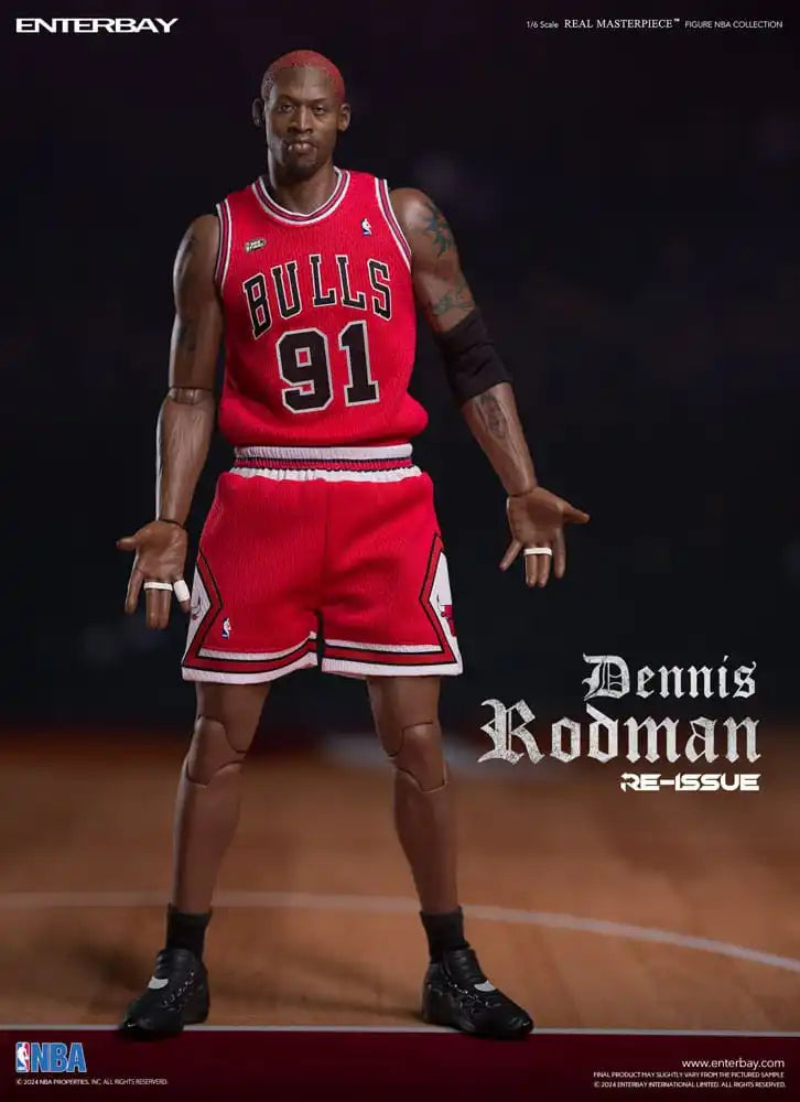 NBA Collection Real Masterpiece Actionfigur 1/6 Dennis Rodman Limited Retro Editon 33 cm - Smalltinytoystore