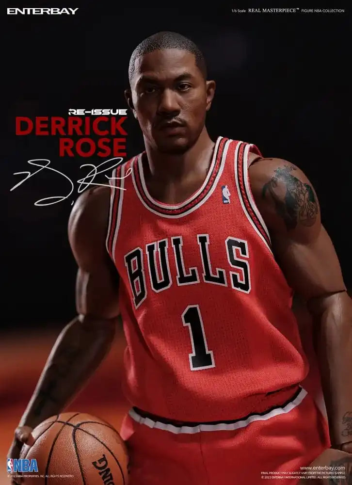 NBA Collection Real Masterpiece Actionfigur 1/6 Derrick Rose Limited Retro Edition 30 cm - Smalltinytoystore