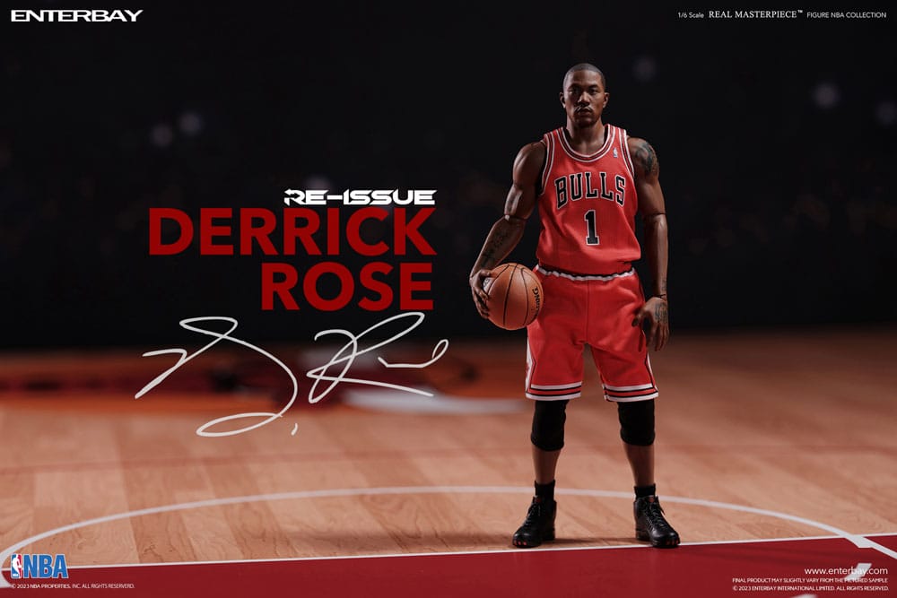 NBA Collection Real Masterpiece Actionfigur 1/6 Derrick Rose Limited Retro Edition 30 cm - Smalltinytoystore