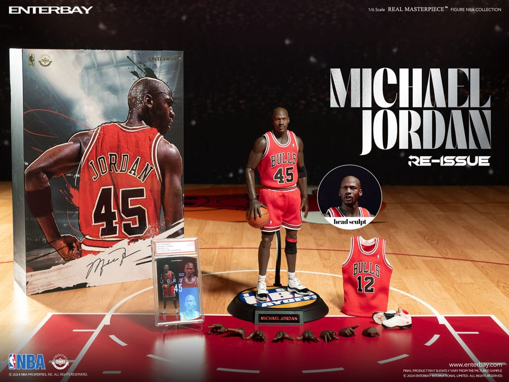 NBA Collection Real Masterpiece Actionfigur 1/6 Michael Jordan I'm Back Edition Limited 30 cm - Smalltinytoystore