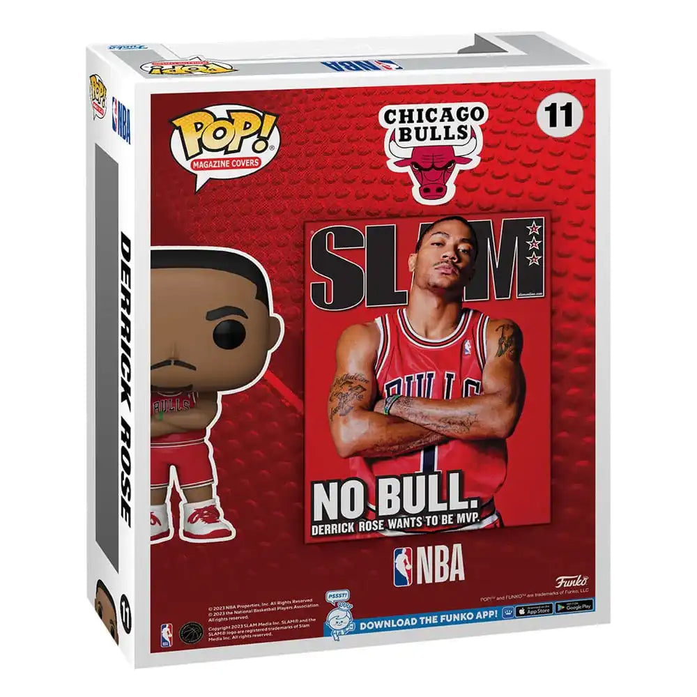 NBA Cover POP! Basketball Vinyl Figur Derrick Rose (SLAM Magazin) 9 cm - Smalltinytoystore
