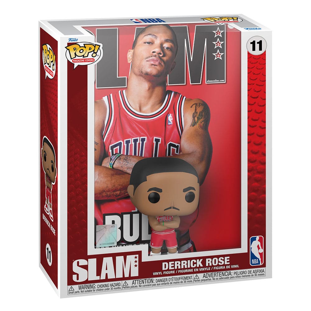 NBA Cover POP! Basketball Vinyl Figur Derrick Rose (SLAM Magazin) 9 cm - Smalltinytoystore