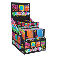 NeeDoh Anti-Stress-Figuren Gumdrop Display (6) - Smalltinytoystore