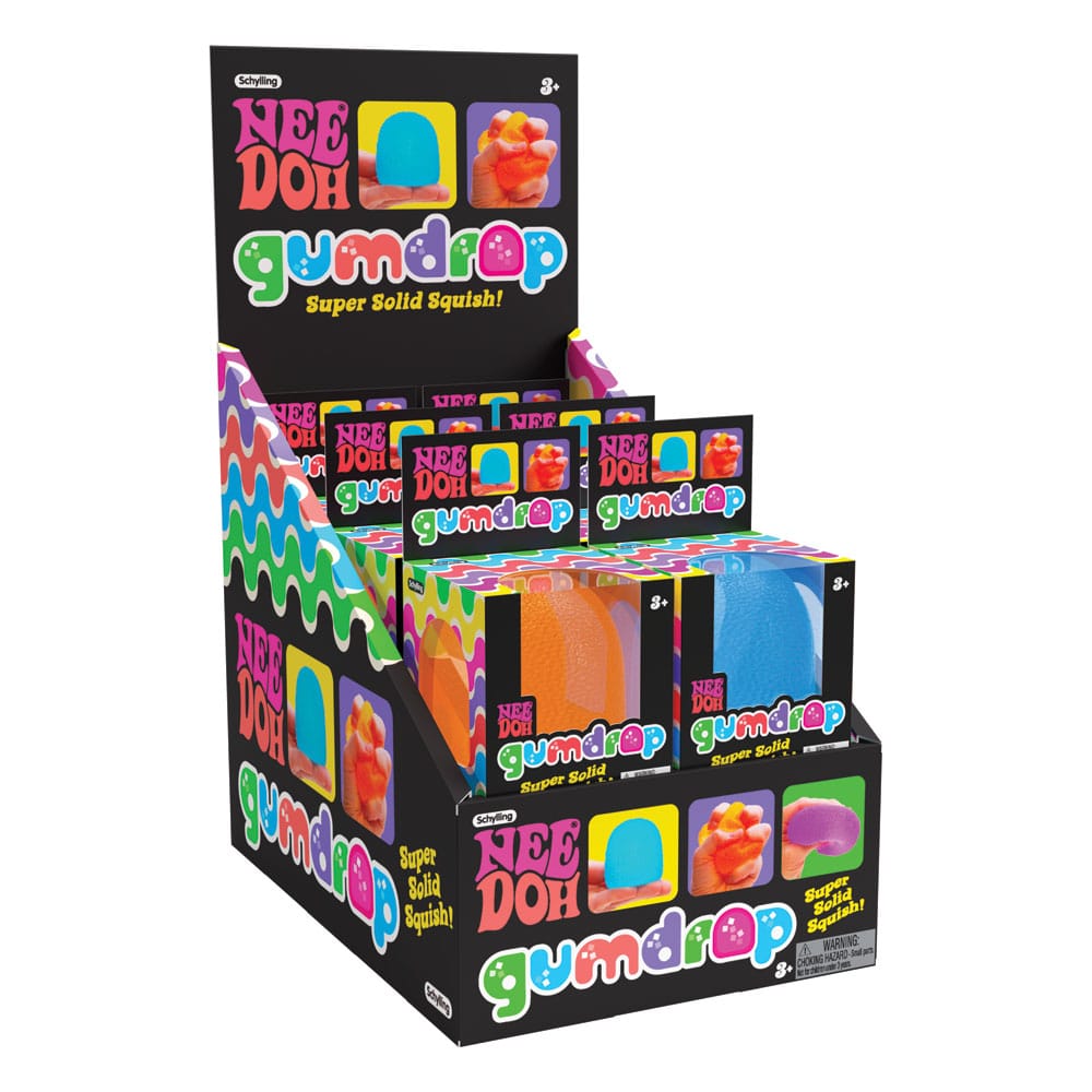 NeeDoh Anti-Stress-Figuren Gumdrop Display (6) - Smalltinytoystore
