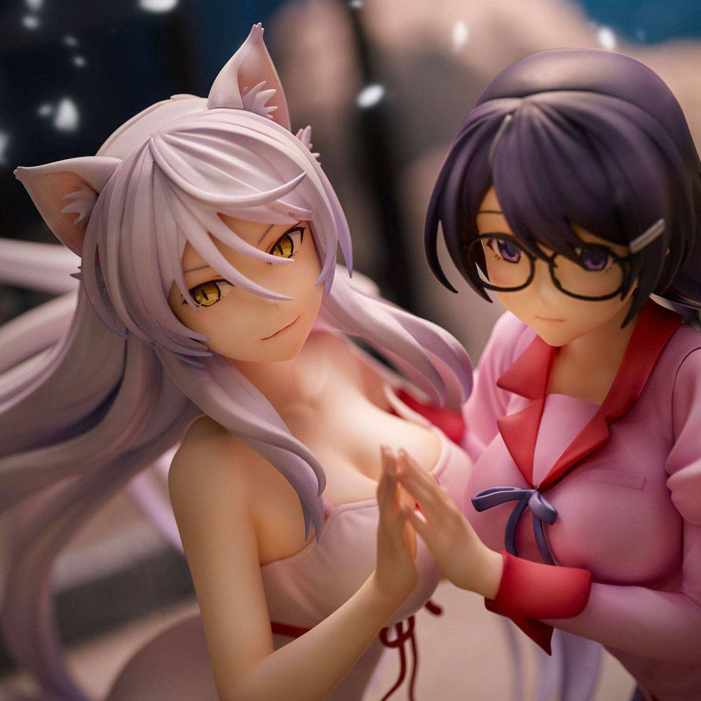 Nekomonogatari Monogatari Series PVC Statuen Tsubasa Hanekawa Set (re-run) 19 cm - Smalltinytoystore