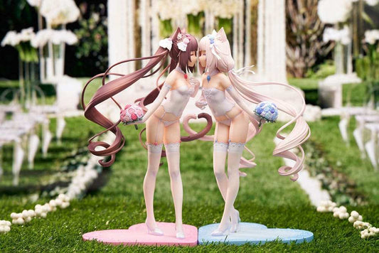 Nekopara PVC Statue 1/7 Nekopara Chocola & Vanilla Dream of Eden Ver. 23 cm - Smalltinytoystore