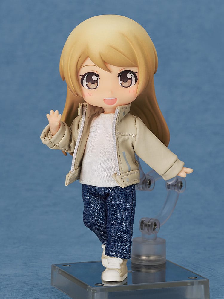 Nendoroid Doll Zubehör-Set Actionfiguren Outfit Set: Leather Jacket (Ivory) - Smalltinytoystore