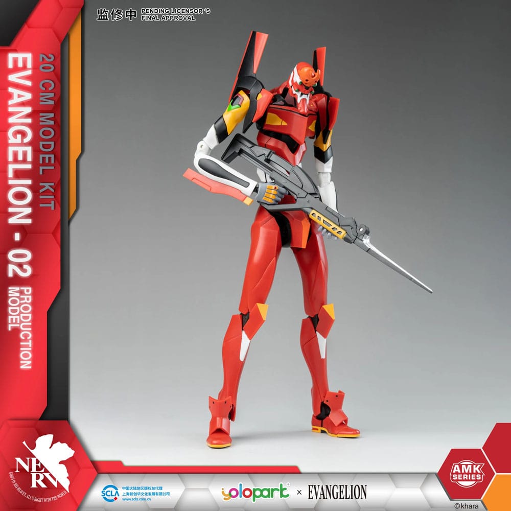 Neon Genesis Evangelion AMK Series Plastic Model Kit Eva-02 20 cm - Smalltinytoystore