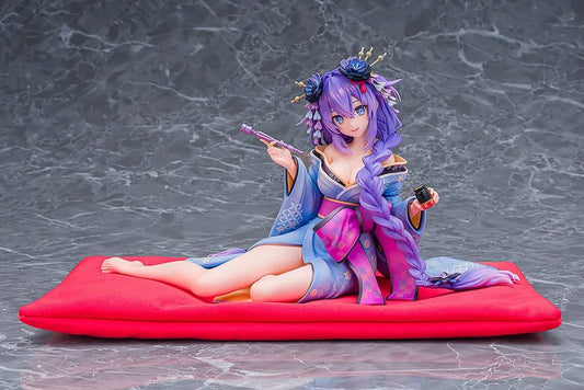 Neptunia x Senran Kagura Statue 1/7 Purple Heart Kimono Ver. 13 cm