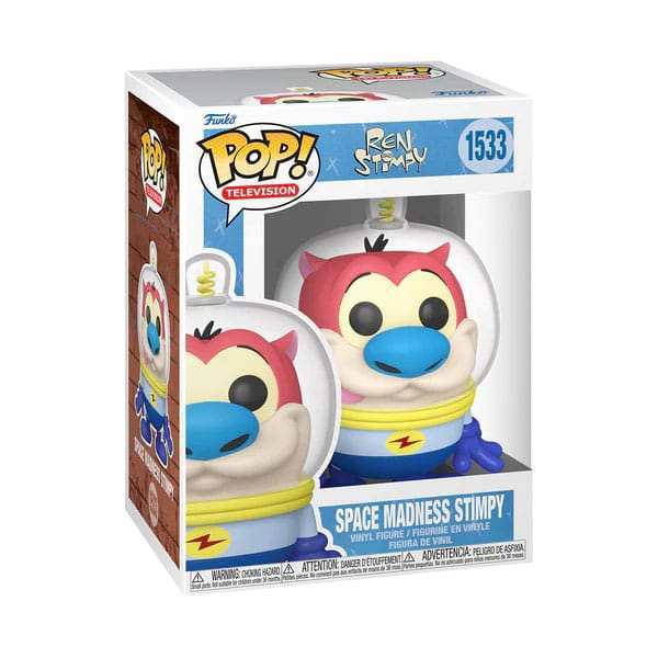 Nick Rewind POP! TV Vinyl Figur Stimpy(Space Suit) 9 cm - Smalltinytoystore