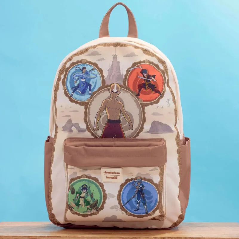 Nickelodeon by Loungefly Full-Size Nylon Rucksack Avatar: The Last Airbender Bending Arts - Smalltinytoystore