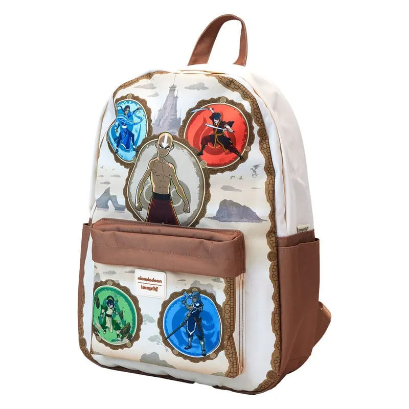 Nickelodeon by Loungefly Full-Size Nylon Rucksack Avatar: The Last Airbender Bending Arts - Smalltinytoystore