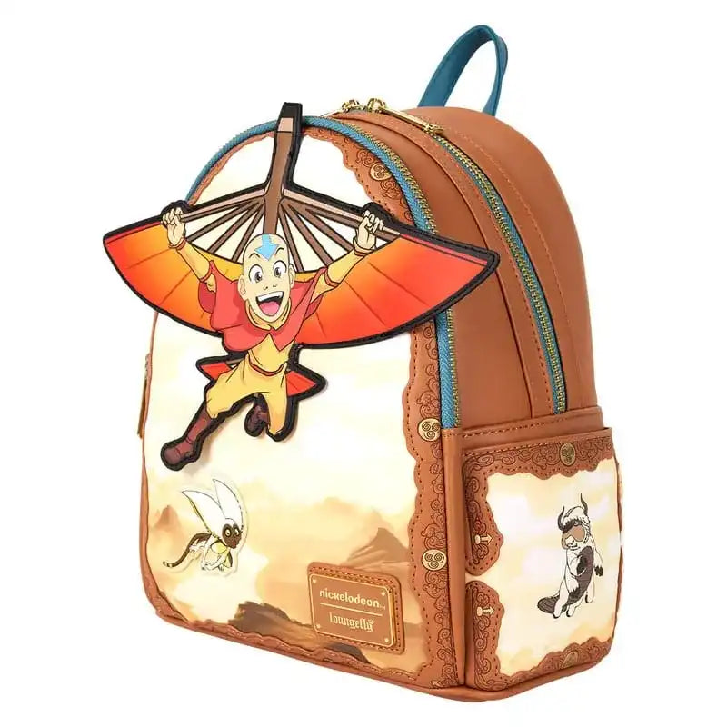 Nickelodeon by Loungefly Mini Rucksack Avatar: The Last Airbender Aang Glider Staff - Smalltinytoystore