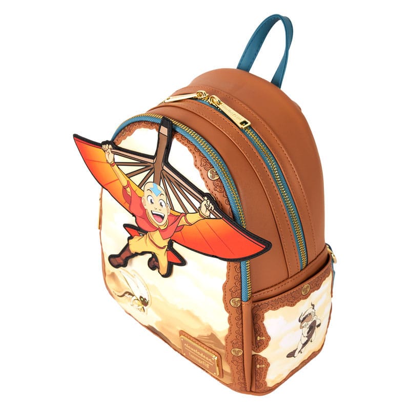 Nickelodeon by Loungefly Mini Rucksack Avatar: The Last Airbender Aang Glider Staff - Smalltinytoystore