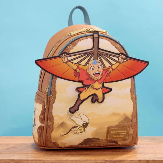 Nickelodeon by Loungefly Mini Rucksack Avatar: The Last Airbender Aang Glider Staff - Smalltinytoystore