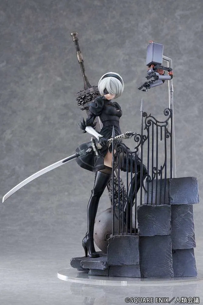 NieR:Automata Ver1.1a PVC Statue 1/7 YoRHa No. 2 Type B Search 31 cm - Smalltinytoystore