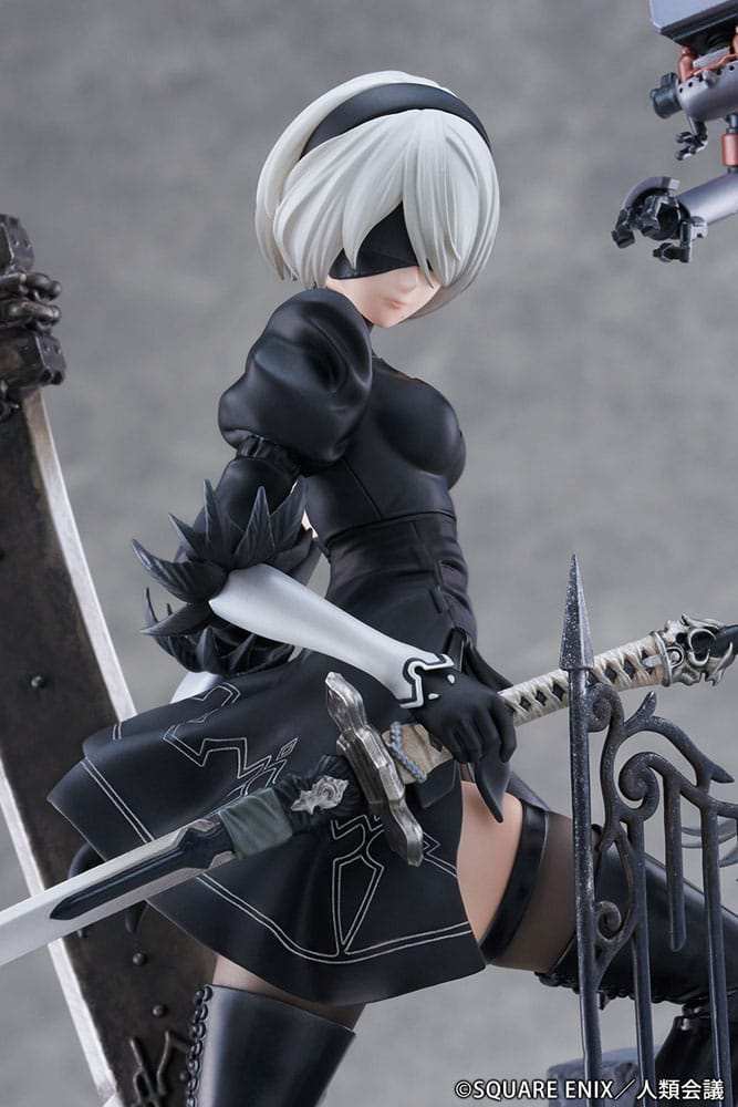 NieR:Automata Ver1.1a PVC Statue 1/7 YoRHa No. 2 Type B Search 31 cm - Smalltinytoystore