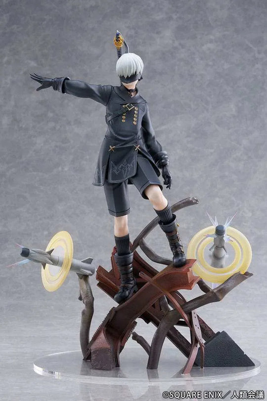 NieR:Automata Ver1.1a PVC Statue 1/7 YoRHa No. 9 Type S Covering Fire 31 cm - Smalltinytoystore
