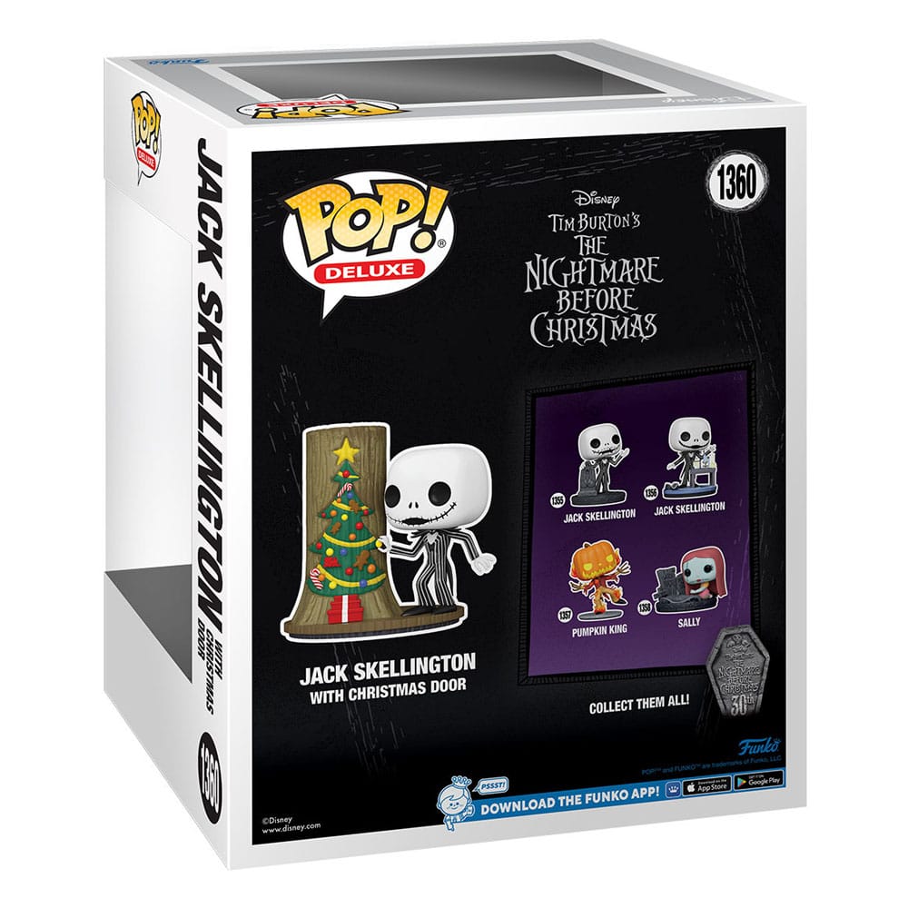 Nightmare before Christmas 30th POP! Deluxe Vinyl Figur Jack w/C.Town Door 9 cm - Smalltinytoystore