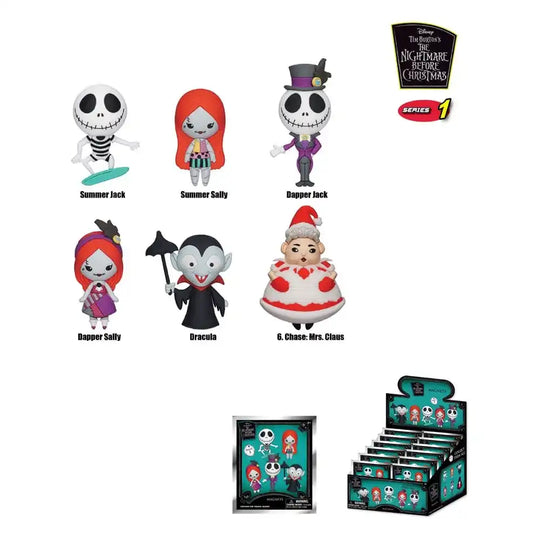 Nightmare before Christmas 3D 3D Magnete Series 1 Display (12) - Smalltinytoystore