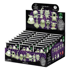 Nightmare Before Christmas 3D PVC-Taschenanhänger Glow in the Dark Serie 8 Display (24) - Smalltinytoystore