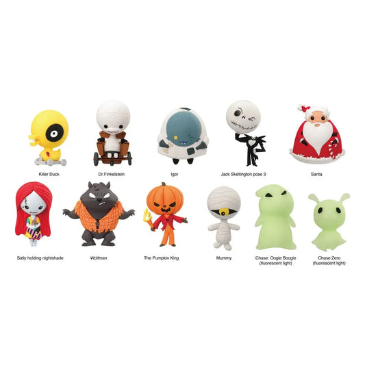 Nightmare before Christmas 3D PVC-Taschenanhänger Serie 2 Display (24) - Smalltinytoystore