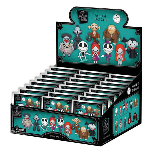 Nightmare before Christmas 3D PVC-Taschenanhänger Series 6 Display (24) - Smalltinytoystore