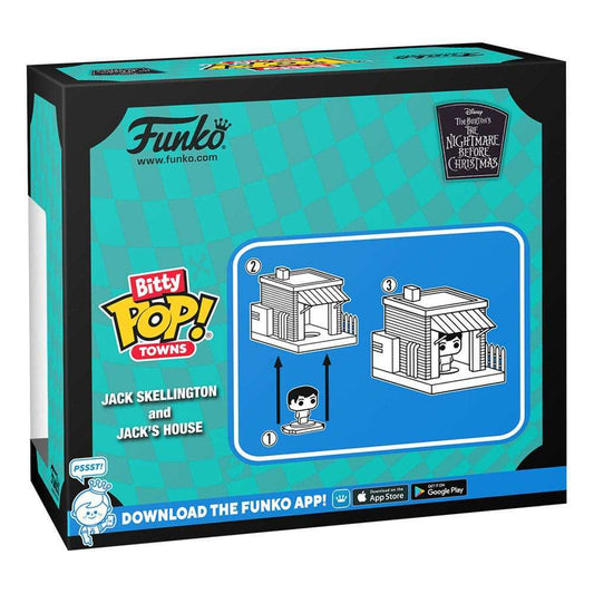 Nightmare before Christmas Bitty POP! Town Vinyl Figur Jack at Home - Smalltinytoystore