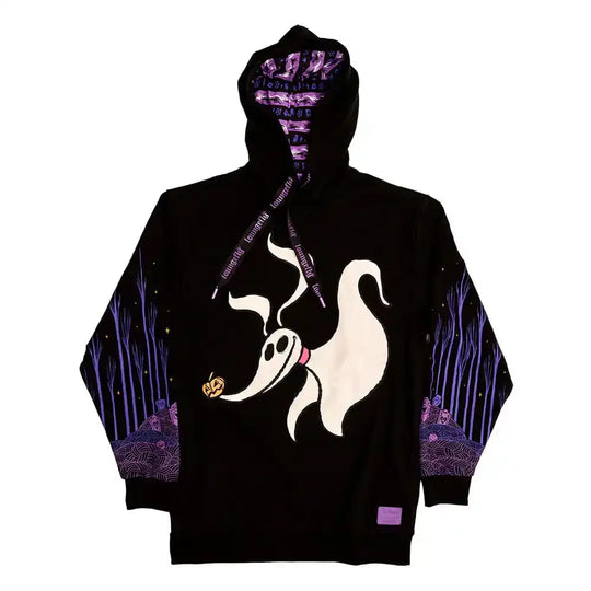 Nightmare Before Christmas by Loungefly Kapuzenpullover Zero Hearts Größe XL - Smalltinytoystore