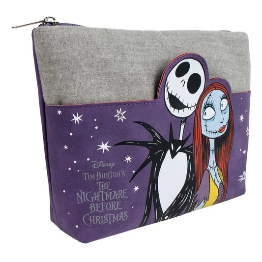 Nightmare Before Christmas Kosmetiktasche Jack & Sally Purple - Smalltinytoystore