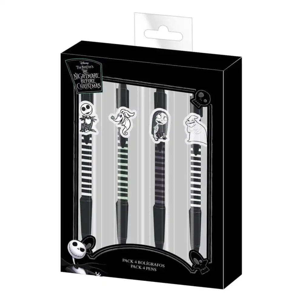 Nightmare before Christmas Kugelschreiber 4er-Pack Charakter - Smalltinytoystore