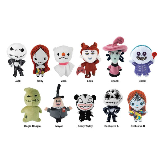 Nightmare before Christmas Plüsch-Taschenanhänger Display (24) - Smalltinytoystore