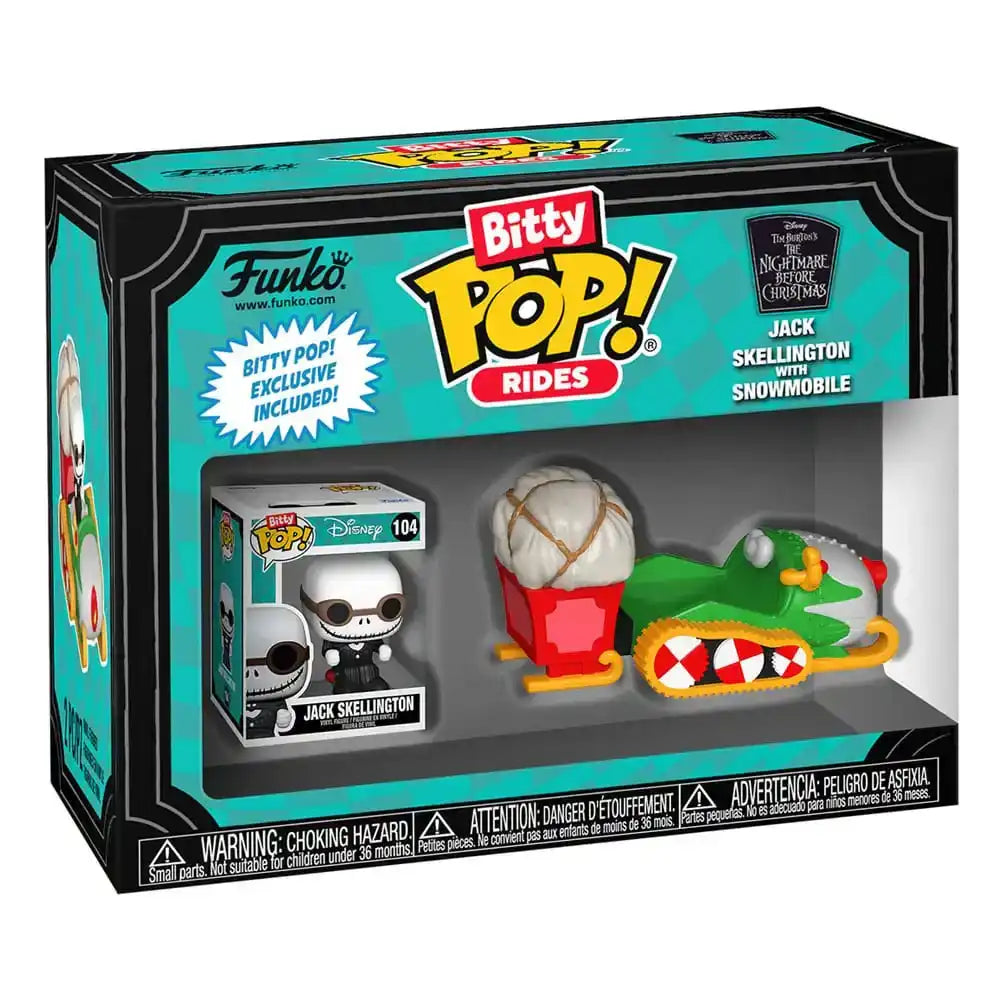 Nightmare before Christmas POP! Rides Vinyl Figur Jack Skellington w/Snowmobile 2,5 cm - Smalltinytoystore