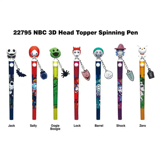 Nightmare before Christmas Stift 3D Head Topper Spinning Pen - Smalltinytoystore