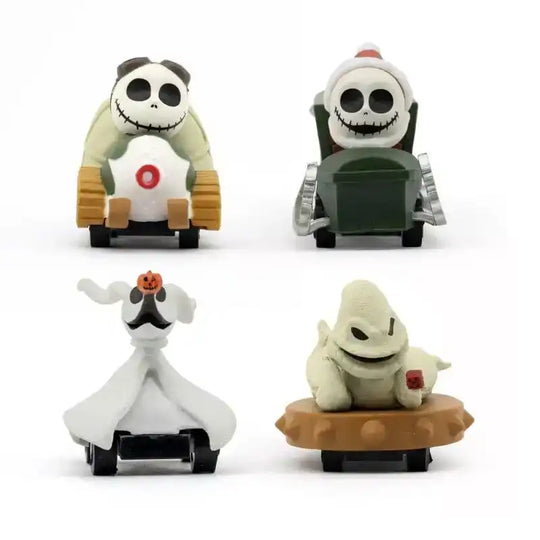 Nightmare Before Christmas Zoom Hero Rückzug-Fahrzeuge mit Figuren Display (12) - Smalltinytoystore