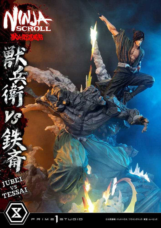 Ninja Scroll Ultimate Premium Masterline Series Statue 1/4 Jubei Versus Tessai 101 cm - Smalltinytoystore