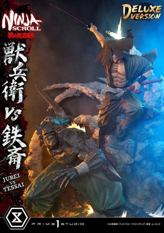 Ninja Scroll Ultimate Premium Masterline Series Statue 1/4 Jubei Versus Tessai Deluxe Version 101 cm - Smalltinytoystore