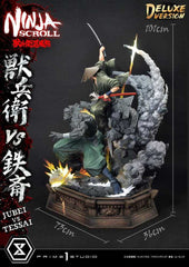 Ninja Scroll Ultimate Premium Masterline Series Statue 1/4 Jubei Versus Tessai Deluxe Version 101 cm - Smalltinytoystore