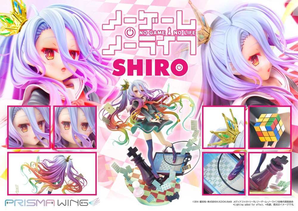 No Game No Life Prisma Wing PVC Statue 1/7 Shiro 27 cm - Smalltinytoystore