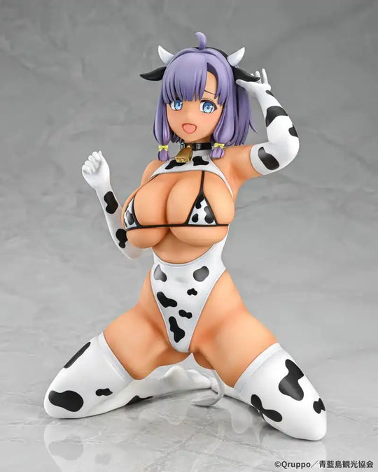 Nukitashi The Animation PVC Statue 1/5 Misaki Hotori Cow print costume Tanned Ver. 22 cm