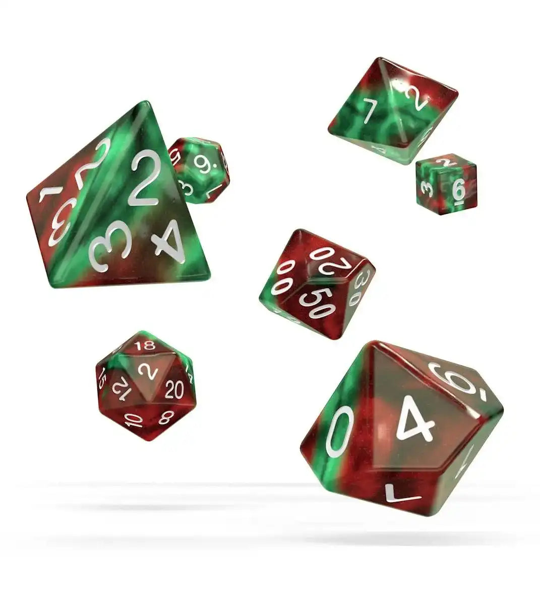 Oakie Doakie Dice Würfel RPG-Set Gemidice - Bloody Jungle (7) - Smalltinytoystore
